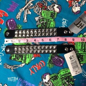 Set of Two Hot Topic Stud Cuff Bracelets